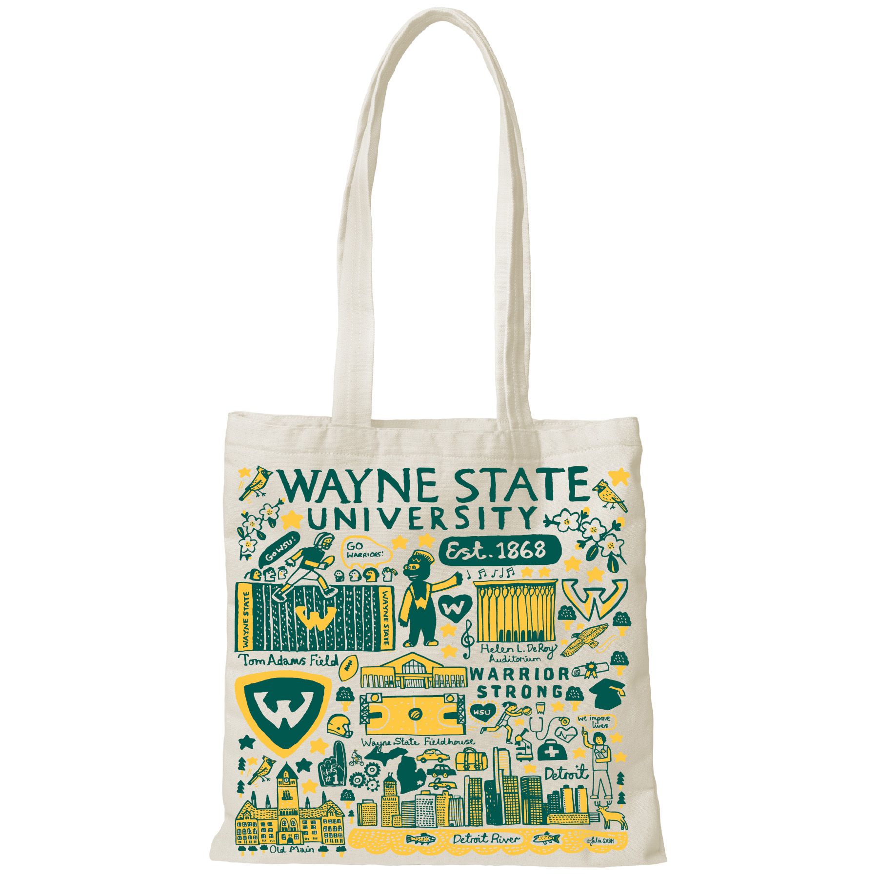 Wayne State University 6035 Julia Gash Tote canvas