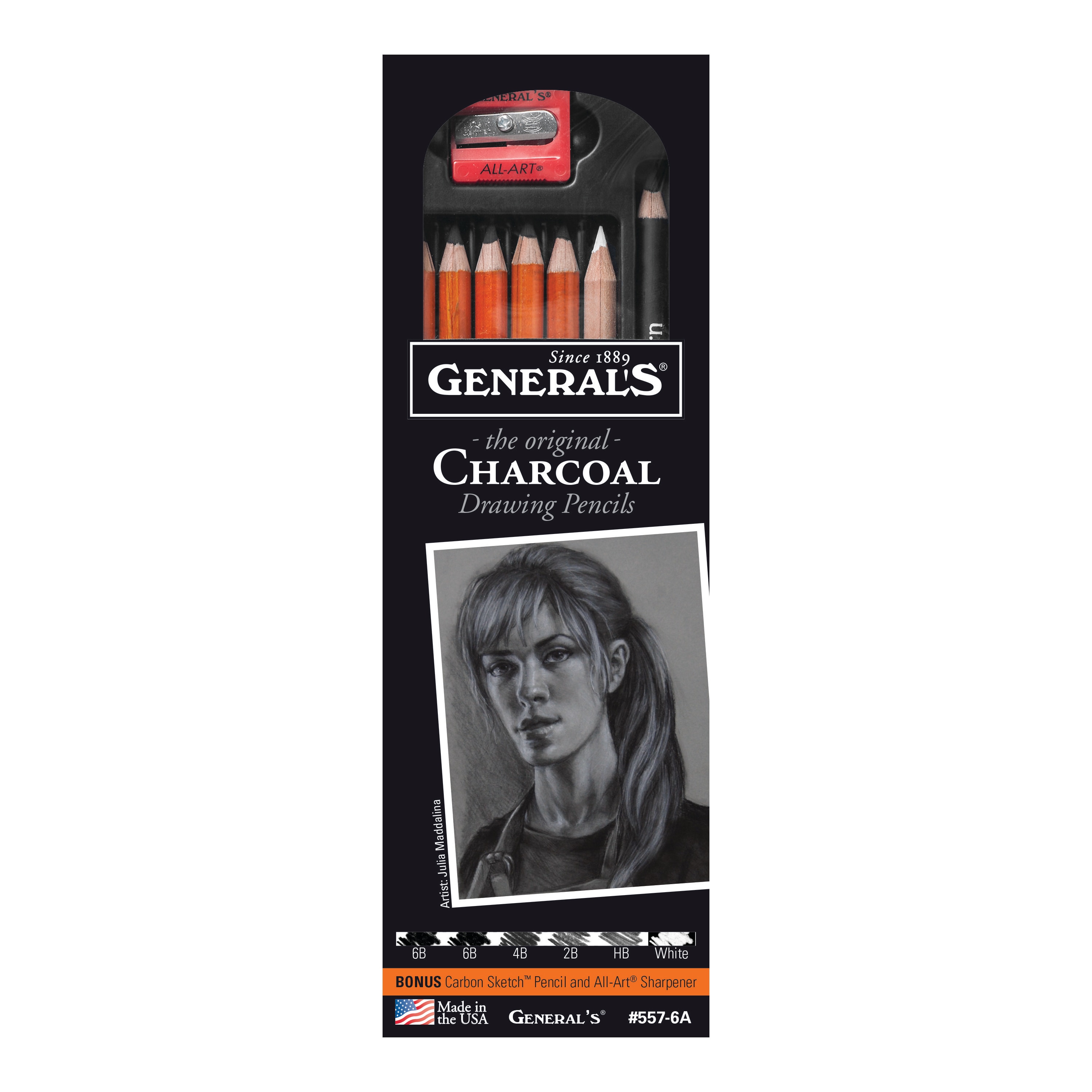 Charcoal Pencil Set/6