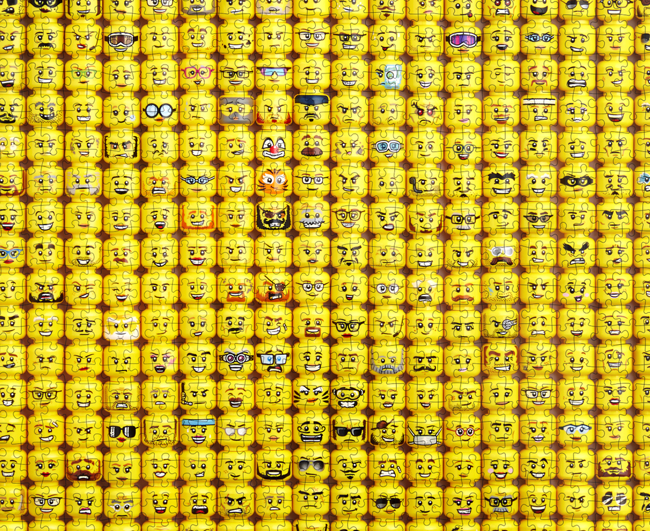 LEGO MINIFIGURE FACES PUZZLE 1000 PC - THE TOY STORE