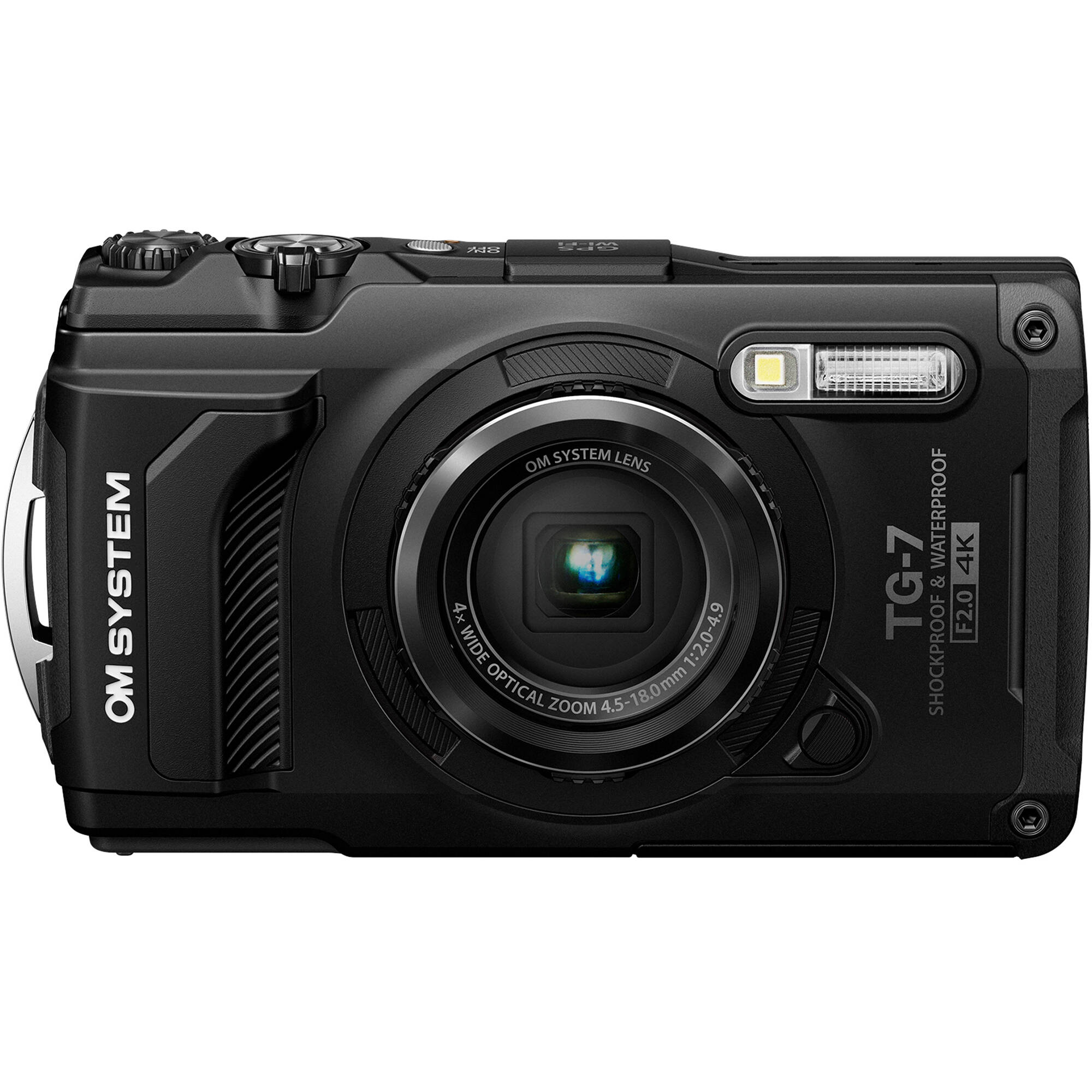 Olympus OM SYSTEM Tough TG-7 Digital Camera- Black