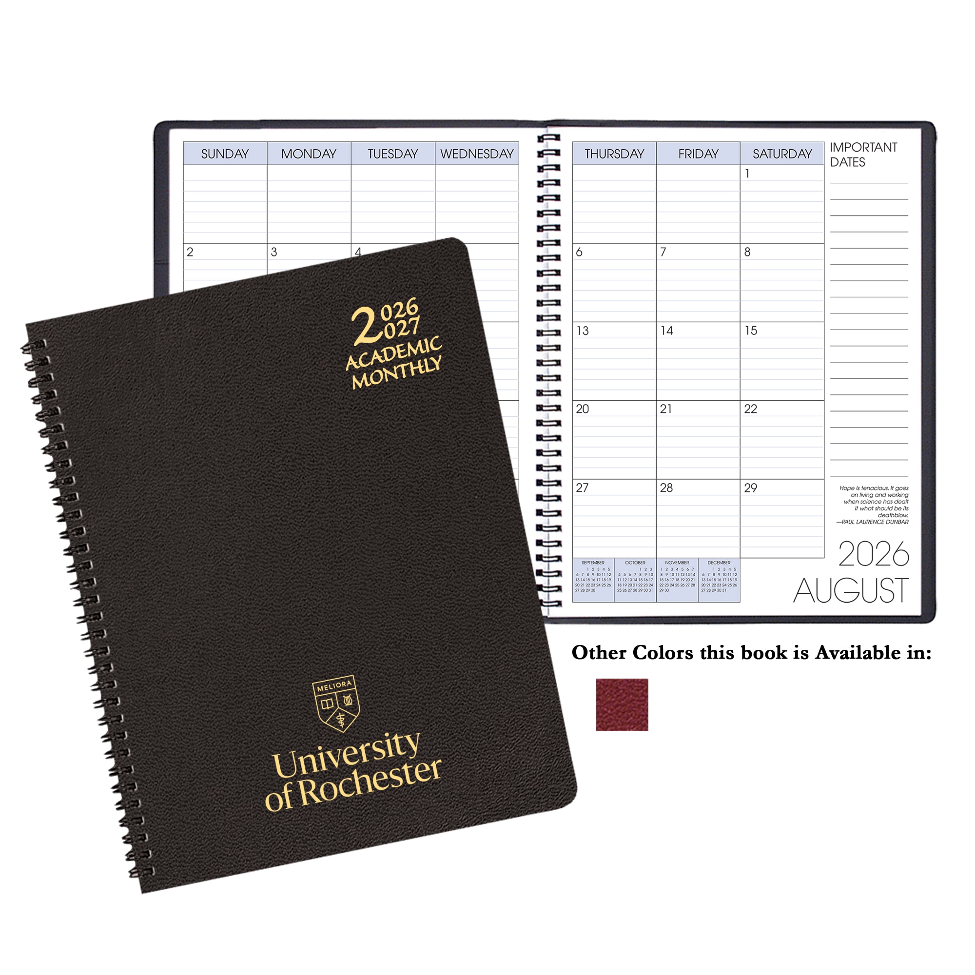 Payne '26-'27 Imprinted Academic Monthly Planner