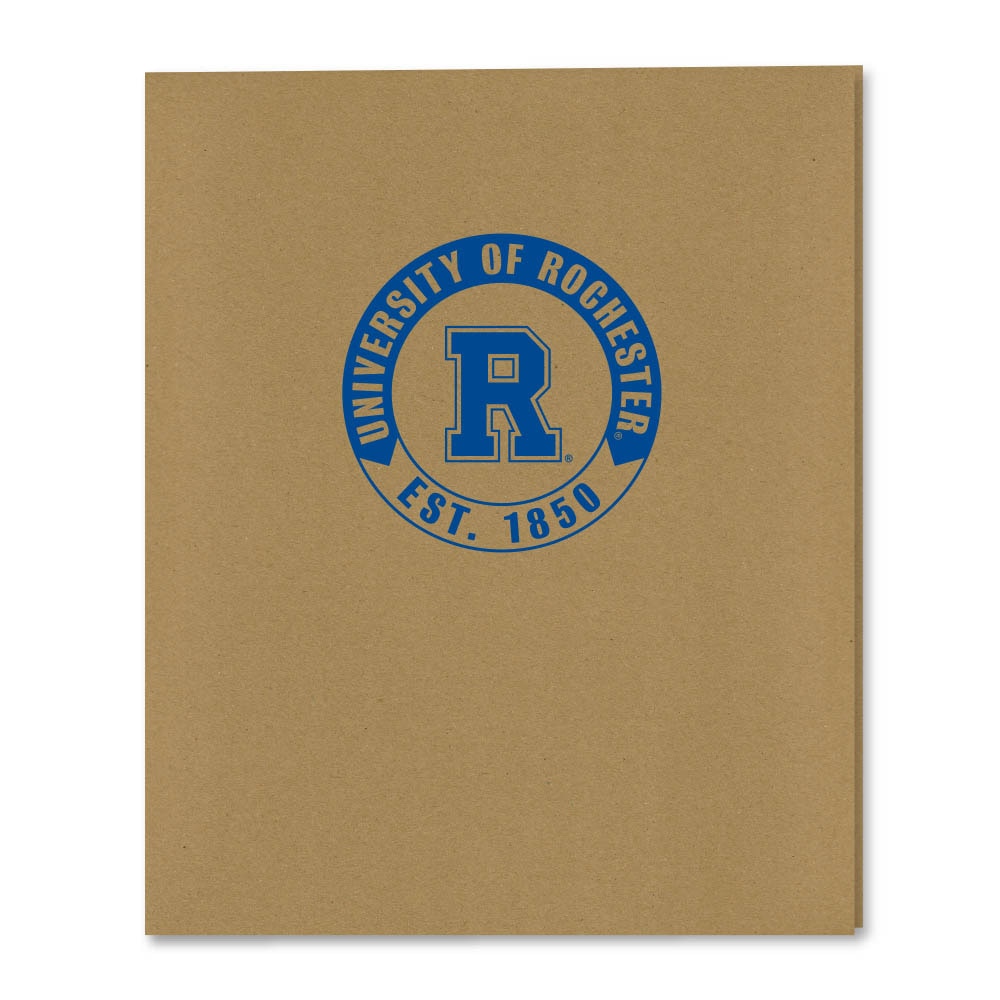 Recycled Emblematic Kraft 2 Pocket Folder, Classic