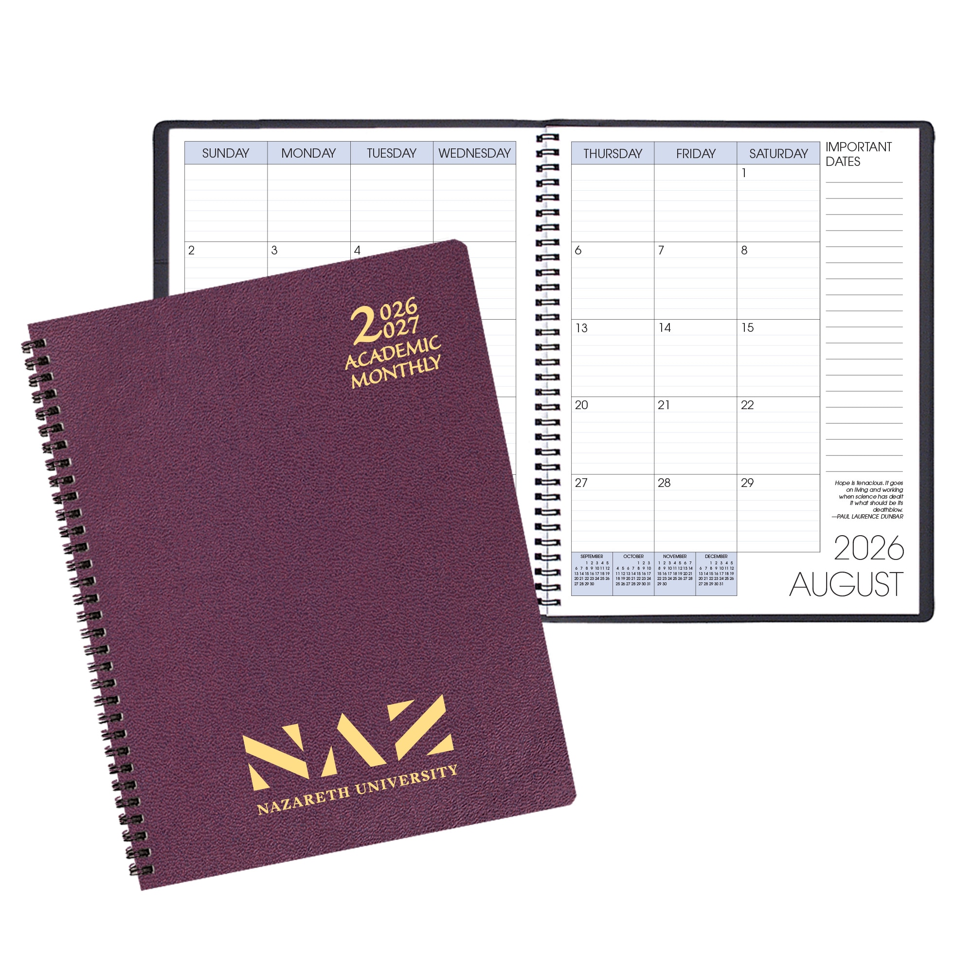Payne '26-'27 Imprinted Academic Monthly Planner