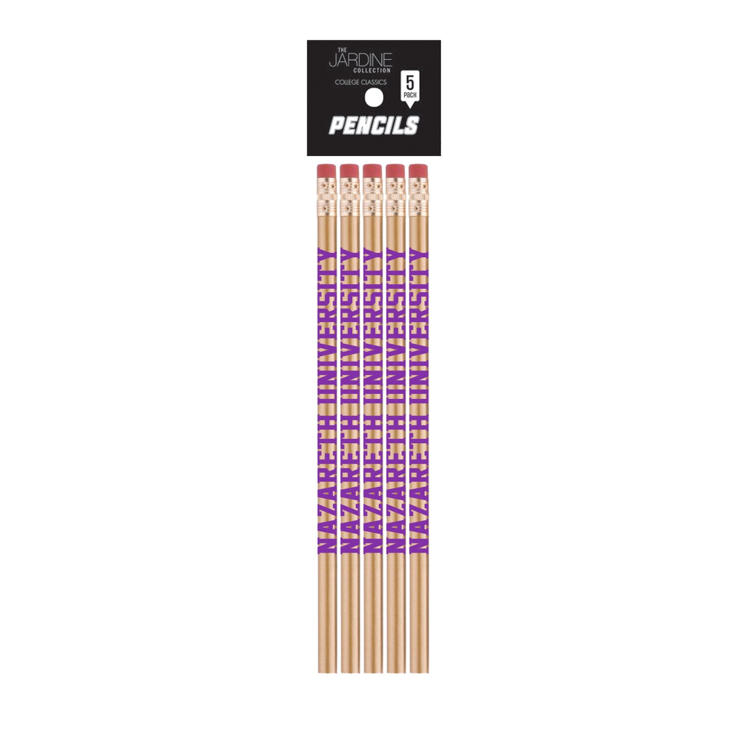 Emblematic Pencil 5pk School Name