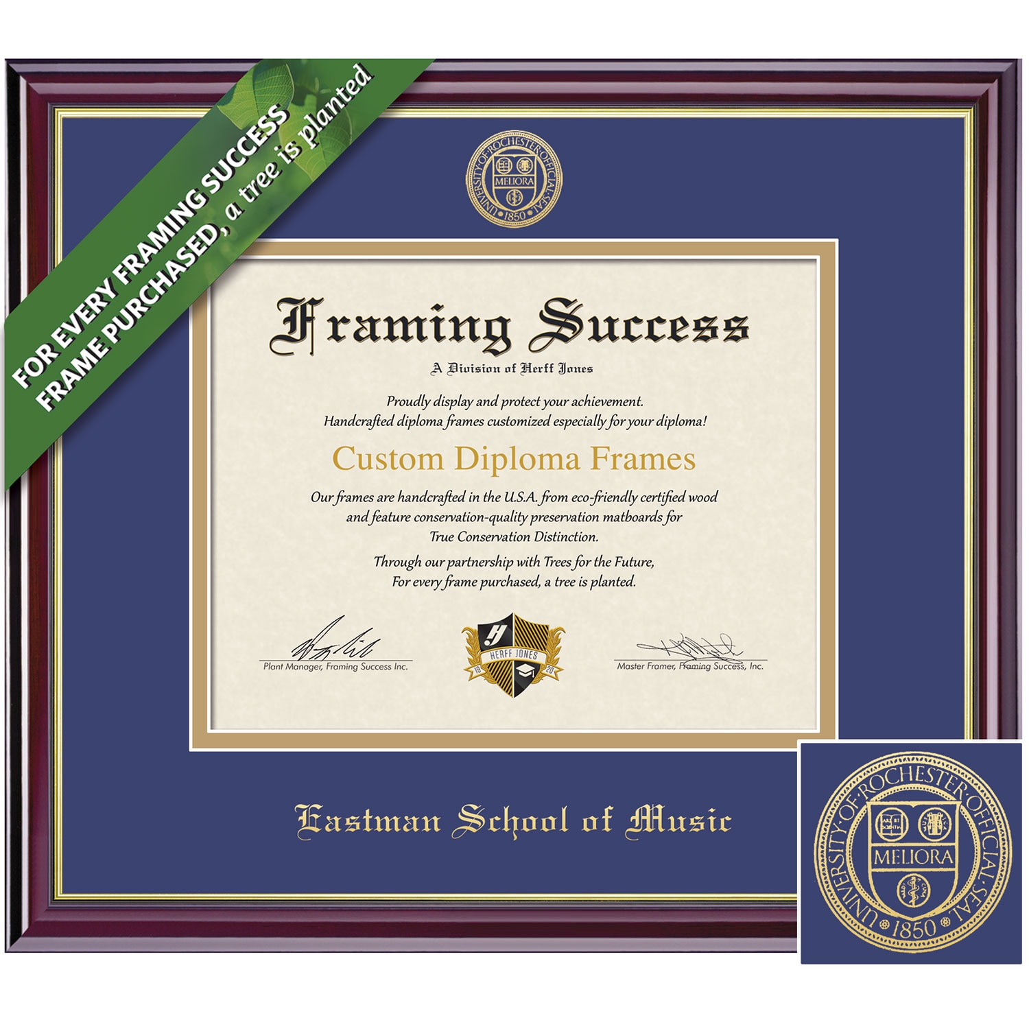 Framing Success 12 x 16 Windsor Gold Embossed School Seal PhD Diploma Frame