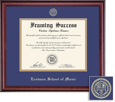 Framing Success 8.5 x 11 Classic Gold Embossed School Seal Bachelors, Masters, Doctor of Musical Arts Diploma Frame