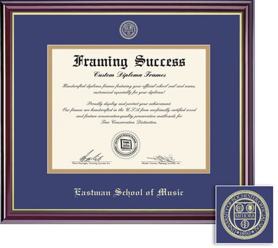 Framing Success 8.5 x 11 Windsor Gold Embossed School Seal Bachelors, Masters, Doctor of Musical Arts Diploma Frame