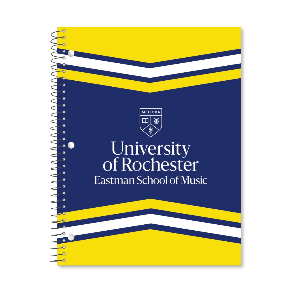 Digi Color Warp 1 Subject 11"x8.5" 70 Count College Ruled Spiral Notebook