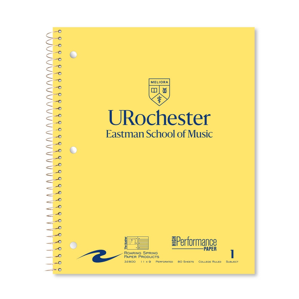 Roaring Premium 1 Subject Notebook, 8.5x11 College Ruled 20lb Paper, Pressboard Foil Cover