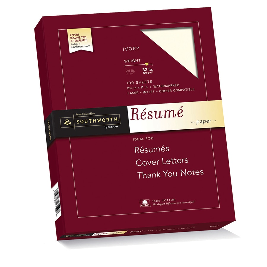 Southworth 100% Cotton Resume Paper 100 Sheets