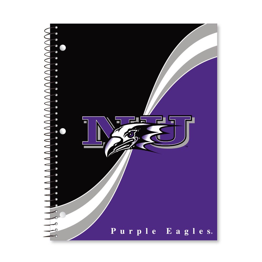 Digi Curve Divide 1 Subject 11"x8.5" 70 Count College Ruled Spiral Notebook