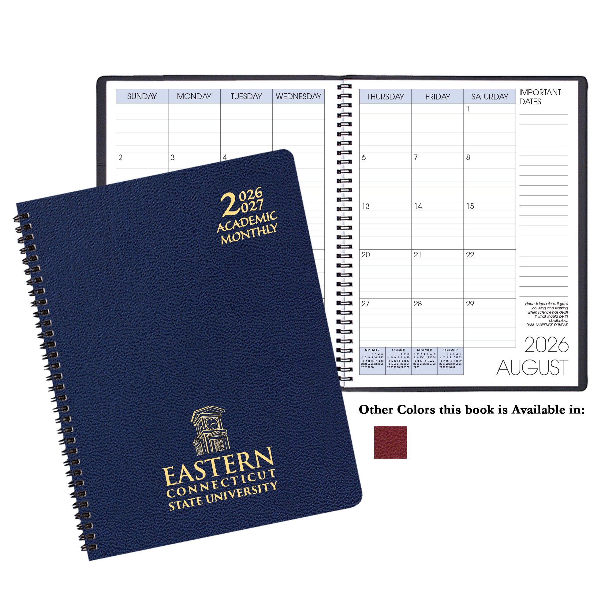 Payne '26-'27 Imprinted Academic Monthly Planner