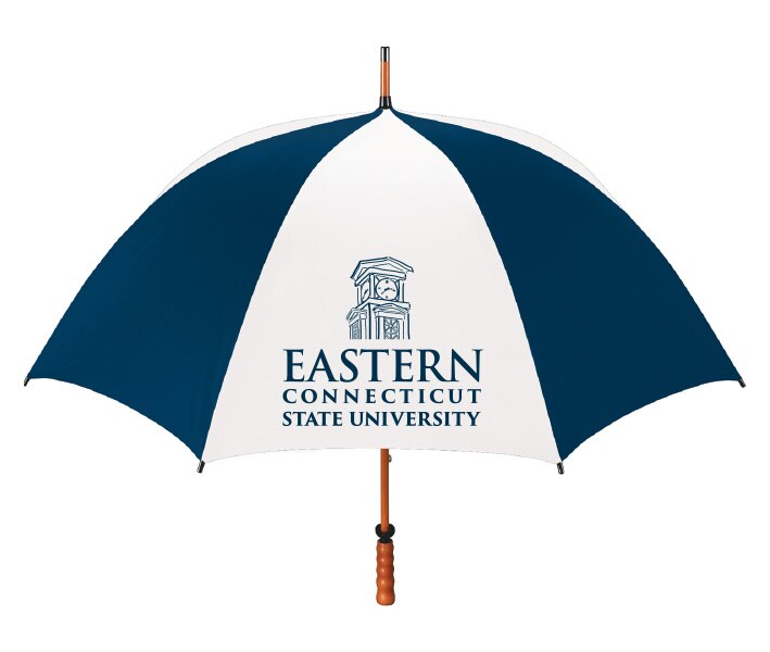 Eastern Connecticut State University 7100 EMB 62" WOOD SHAFT UMB SOLID 2T 1C