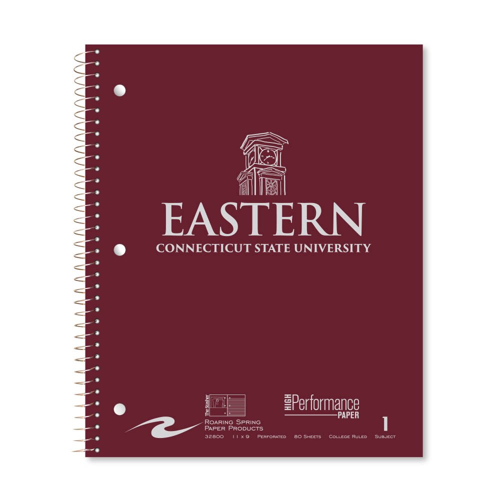 Roaring Premium 1 Subject Notebook, 8.5x11 College Ruled 20lb Paper, Pressboard Foil Cover