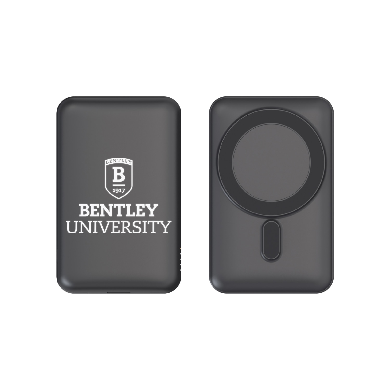 Bentley University Mag Safe Compatible Power Bank, Black, Alumni