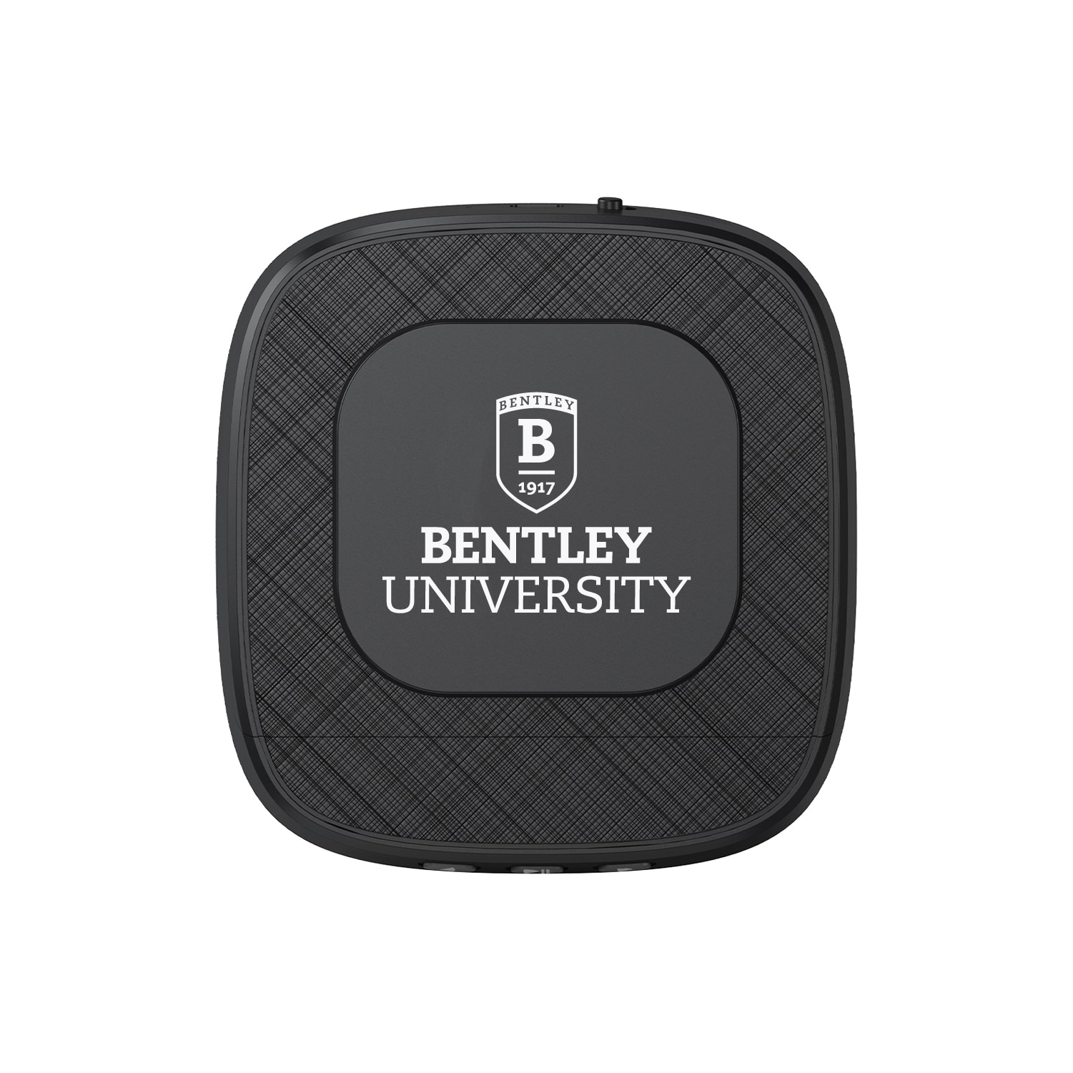 Bentley University Portable Speaker with Phone Charger, Black, Classic