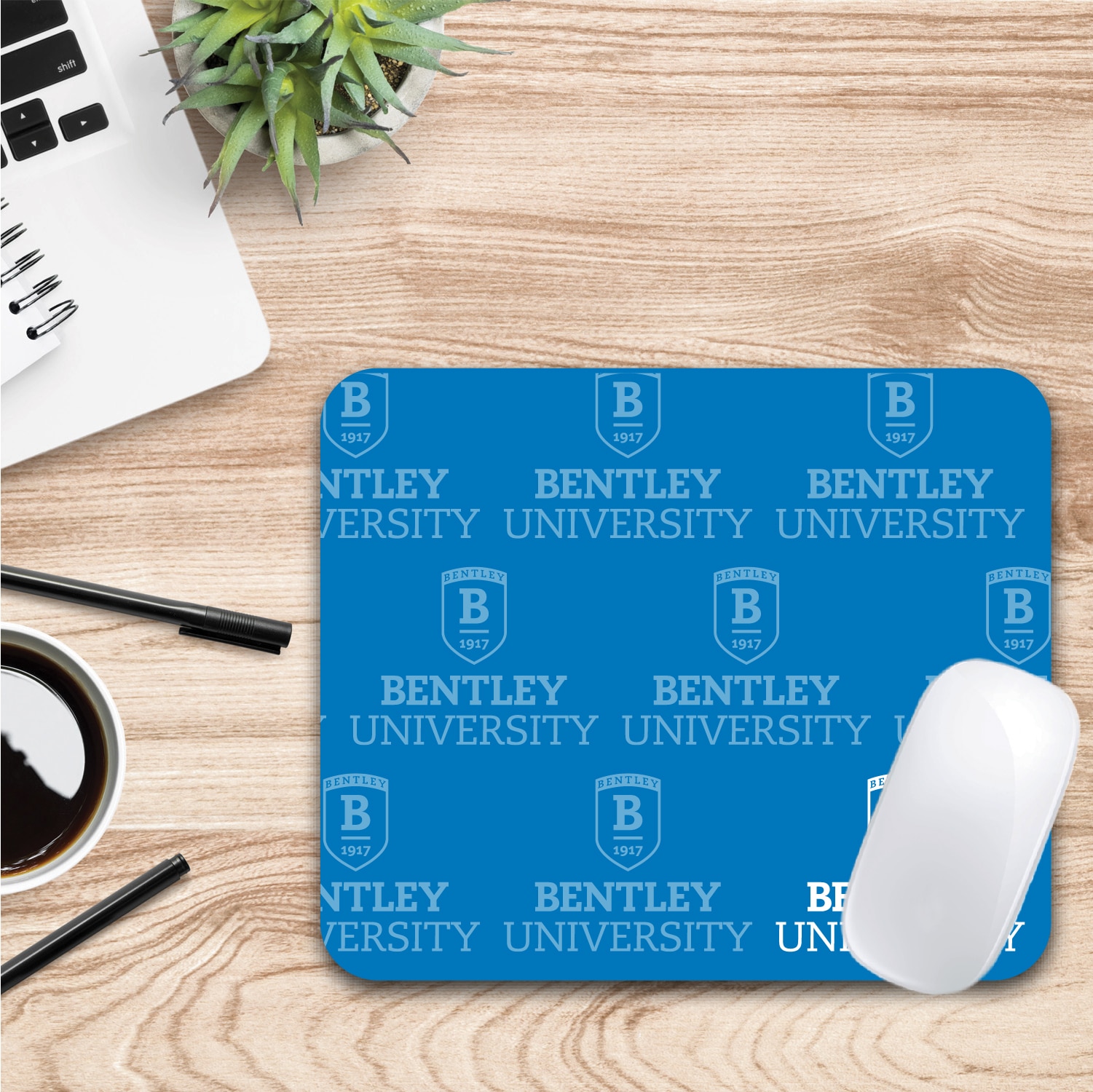 Bentley University - Mousepad, Mascot Repeat V1