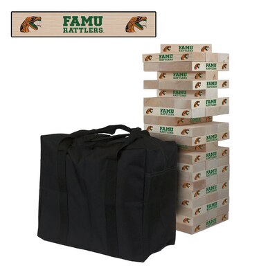 Florida A&M University Rattlers Giant Wooden Tumble Tower Game