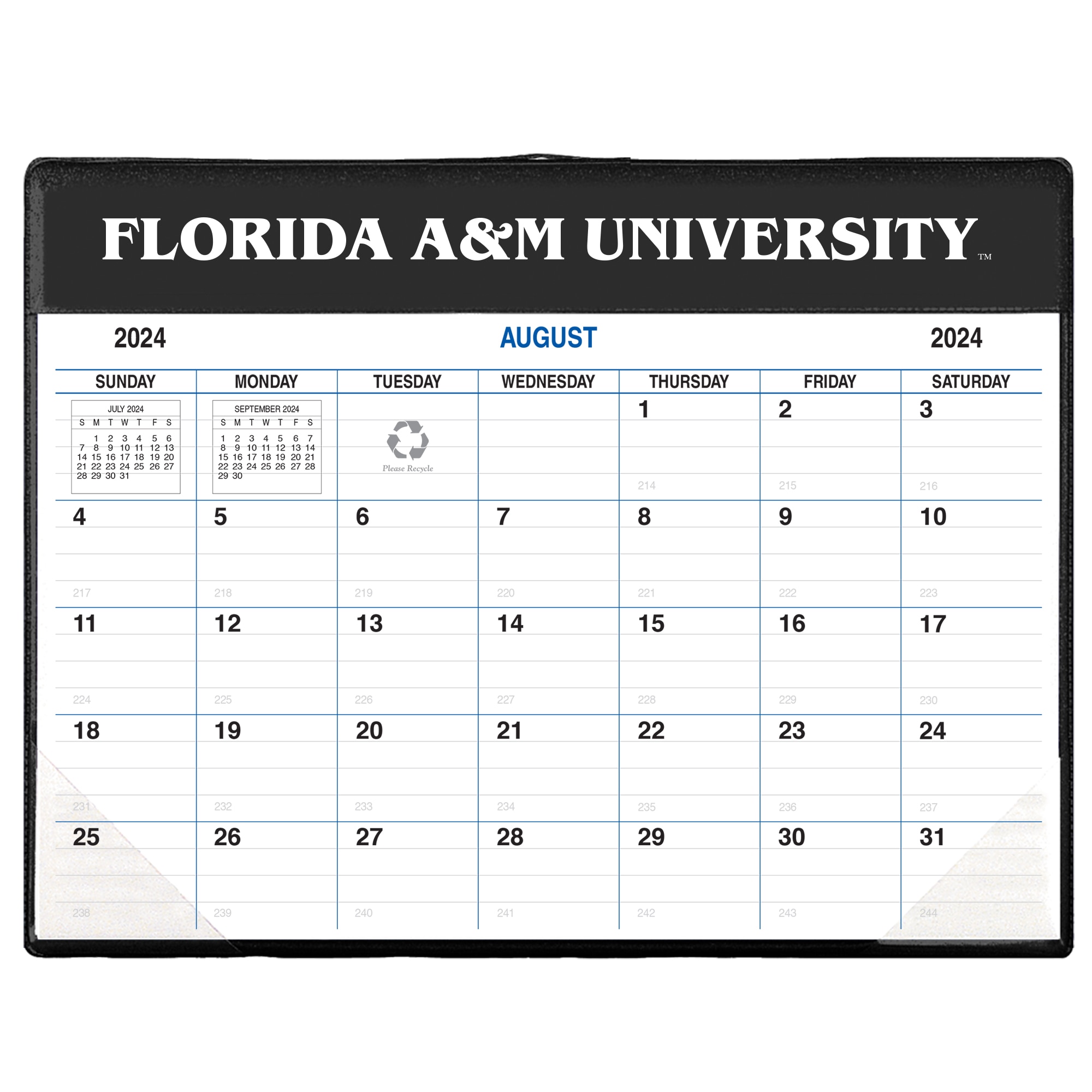 Payne 24-25 Imprinted Academic Calendar Pad Planner  8.5"x11"