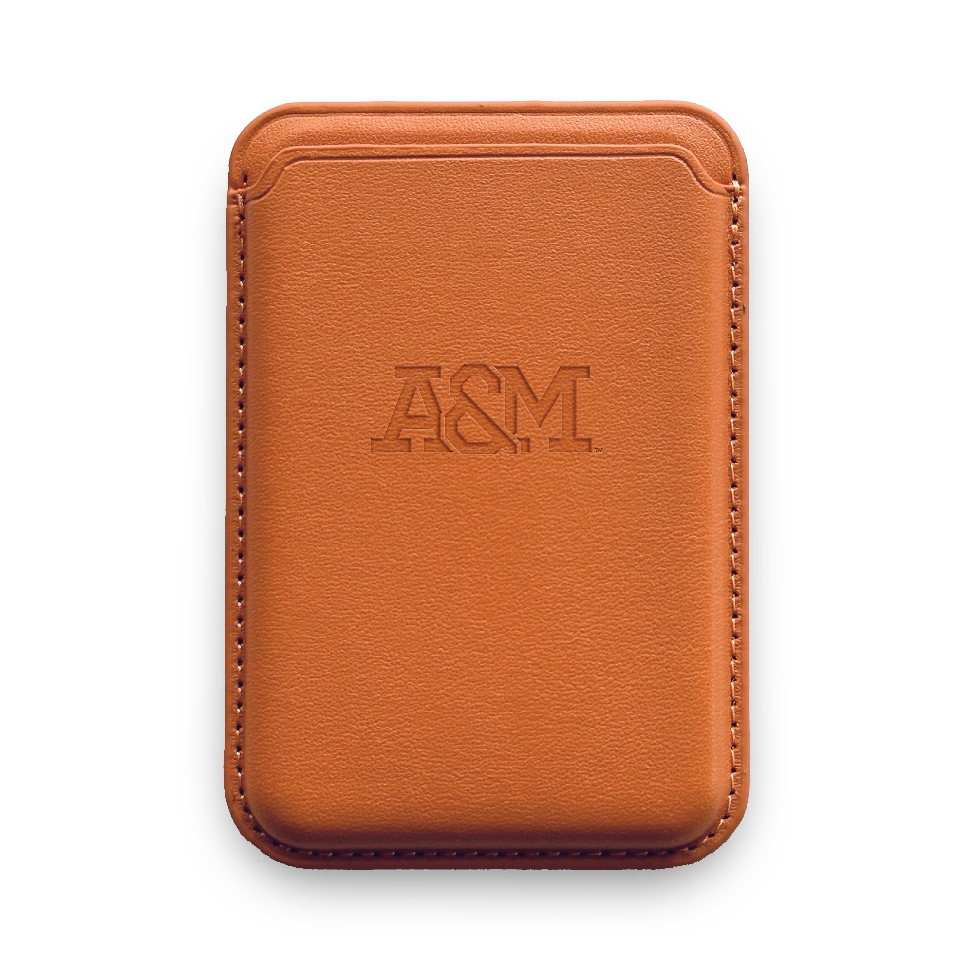 Monaco Leather Cellphone ID wallet with MagSafe Caramel