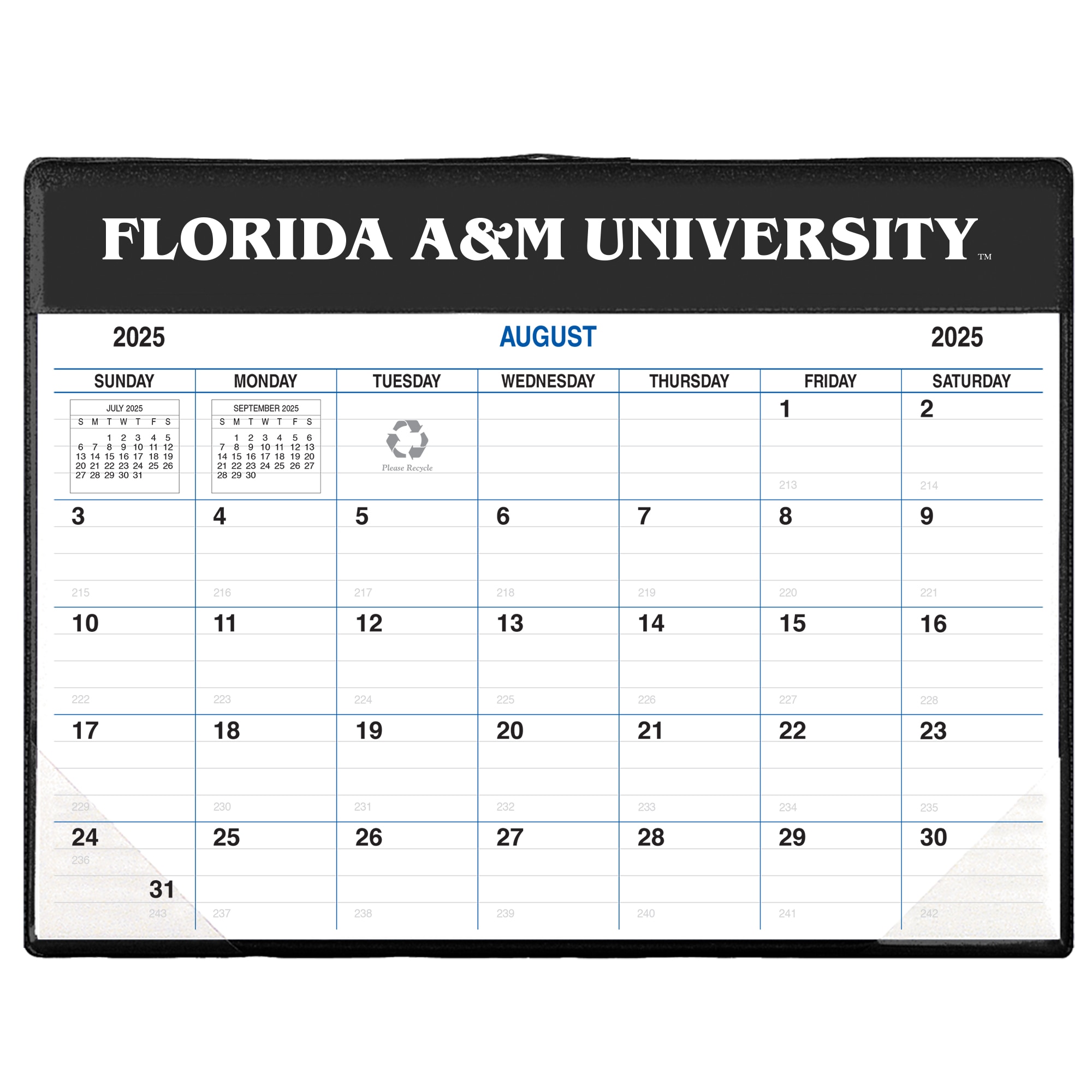 Payne 25-26 Imprinted Academic Calendar Pad Planner 8.5"x11"