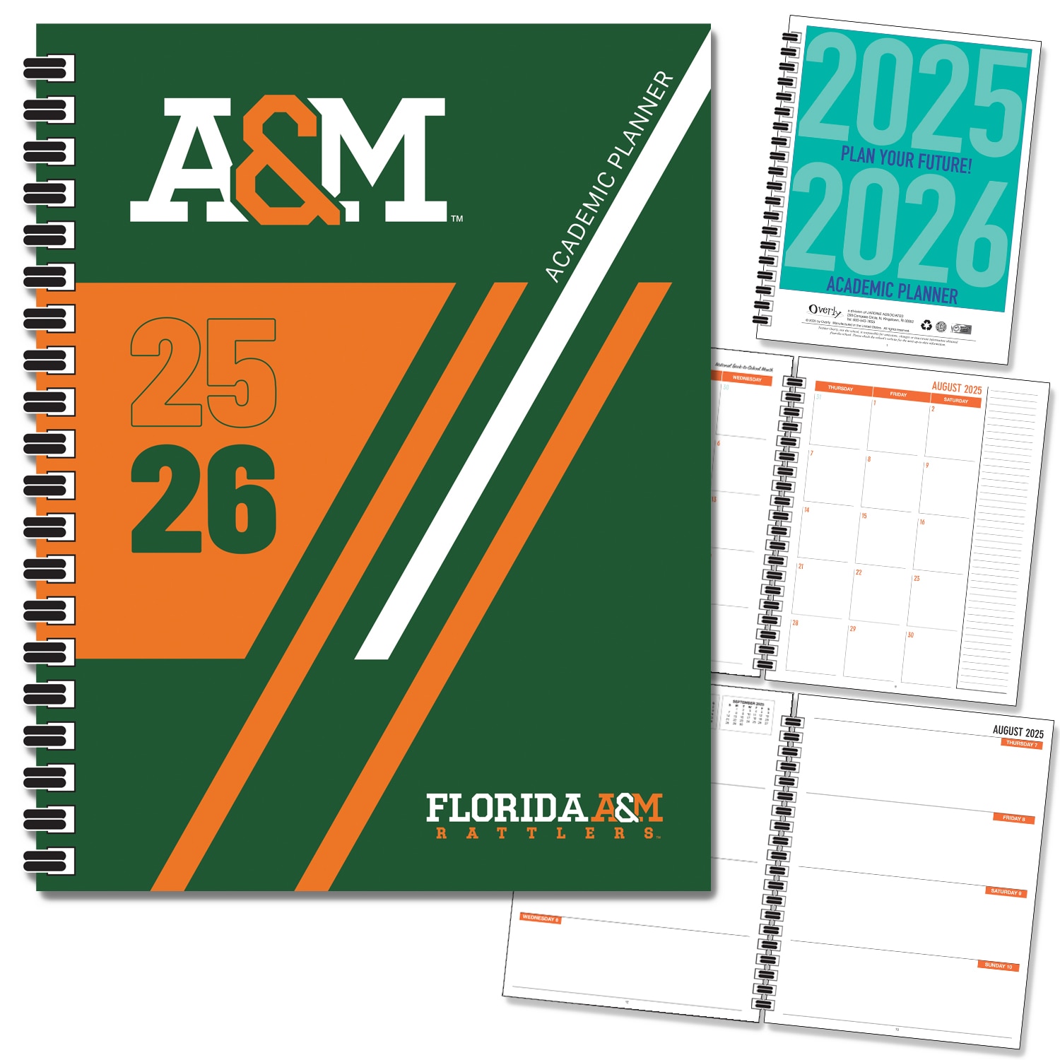 Spirit Soft Touch Spot Varnish - School Name Imprinted Planner 25-26 AY 7x9