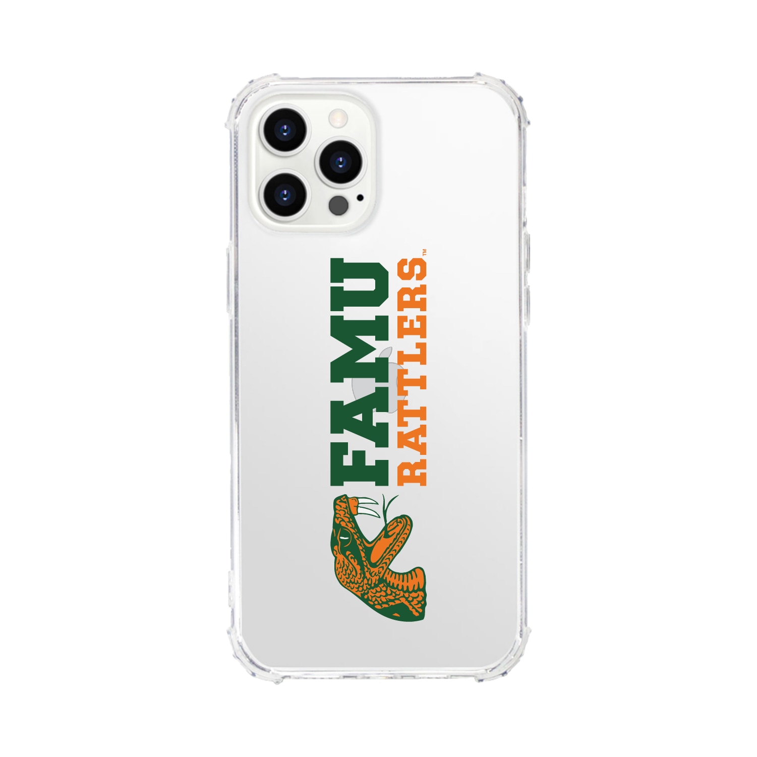 Florida A&M University-Clear Tough Edge Phone Case, Classic - iPhone 15 Plus