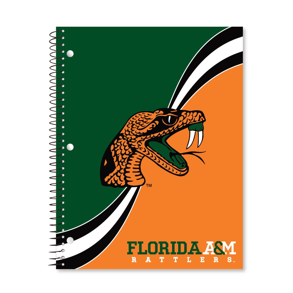 Digi Curve Divide 1 Subject 11"x8.5" 70 Count College Ruled Spiral Notebook