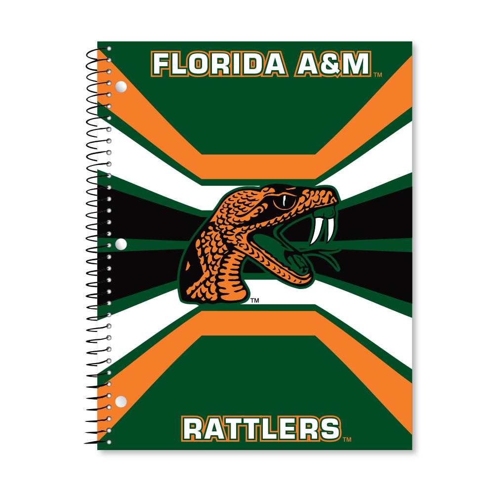 Digi Color Warp 1 Subject 11"x8.5" 70 Count College Ruled Spiral Notebook
