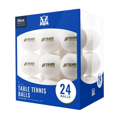 Florida A&M University Rattlers 24 Count Table Tennis Balls Logo Design