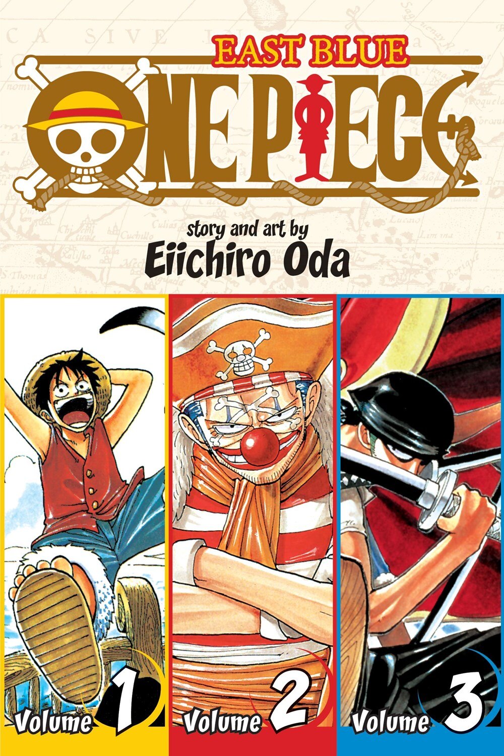 One Piece (Omnibus Edition)  Vol. 1: Includes Vols. 1  2 & 3