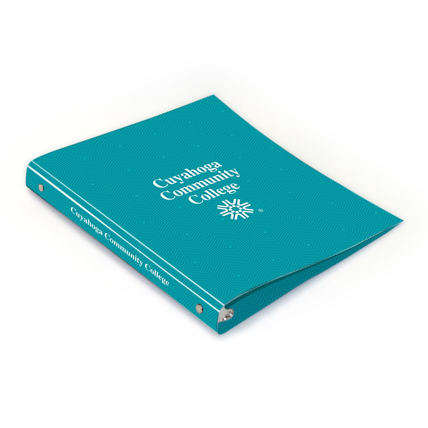 Cuyahoga Community College Full Color 2 sided Imprinted Flexible 1" Logo 1 Binder 10.5" x 11.5"