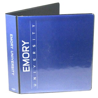 1.5 Pictorial Black Binder  11x8.5 Round Ring