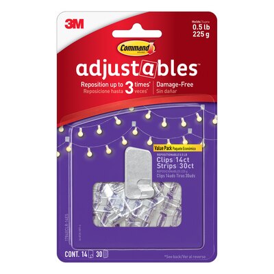 Command Adjustable Clips 14ct