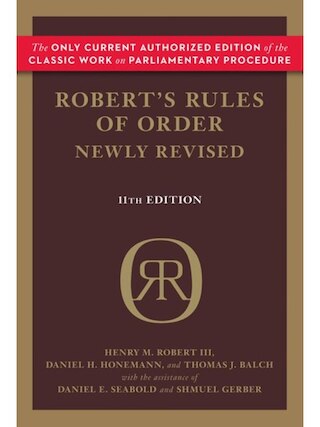 Robert's Rules of Order