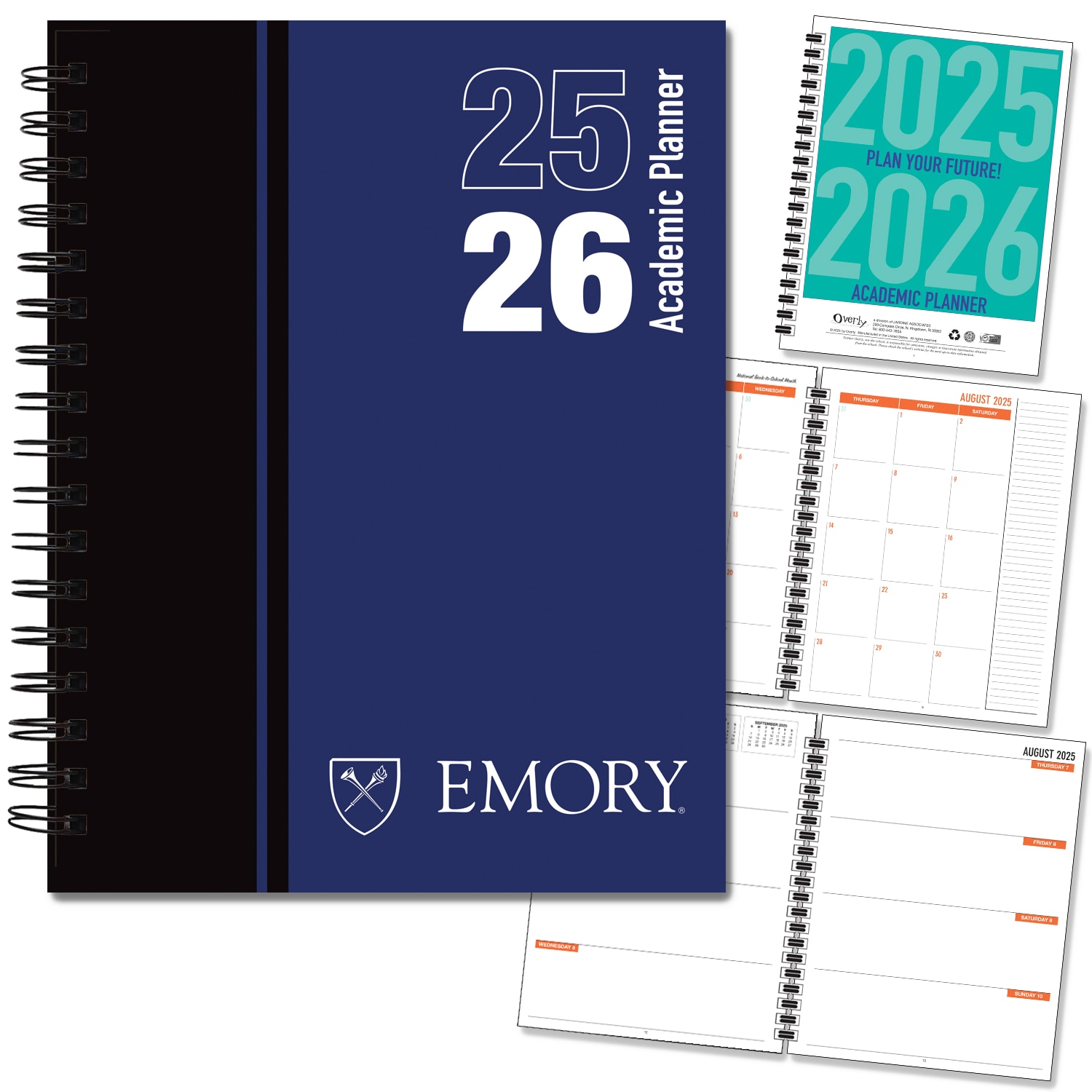 Traditional Primary Mark Hard Cover Imprinted Planner 25-26 AY 7x9