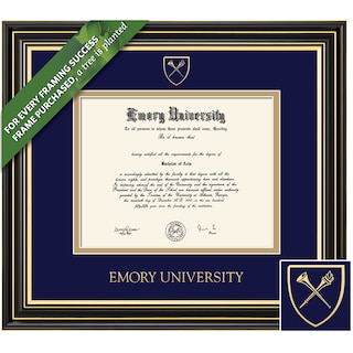 Framing Success 14 x 17 Prestige Gold Embossed School Seal Bachelors, Masters Diploma Frame