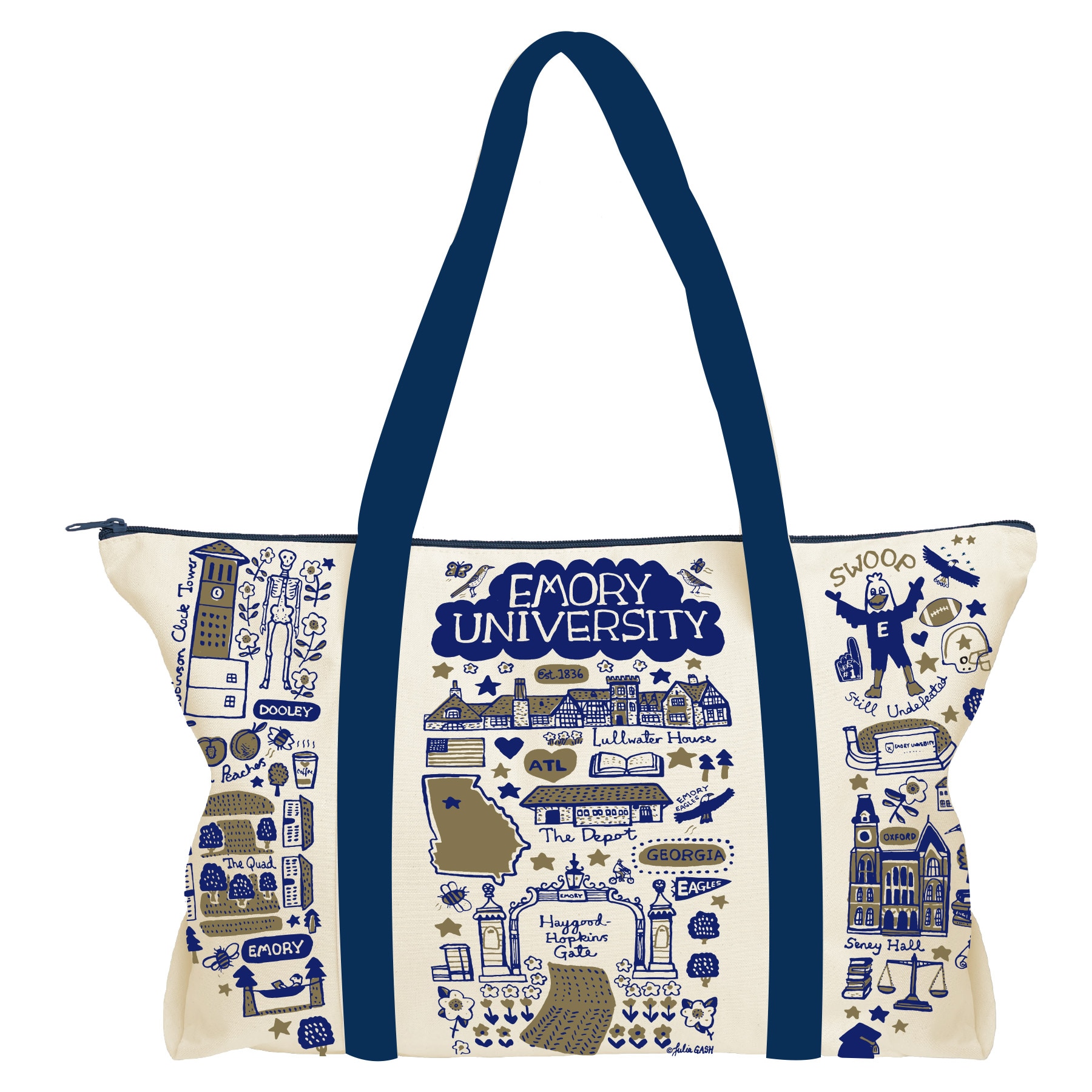 Emory University Julia Gash Weekend Tote