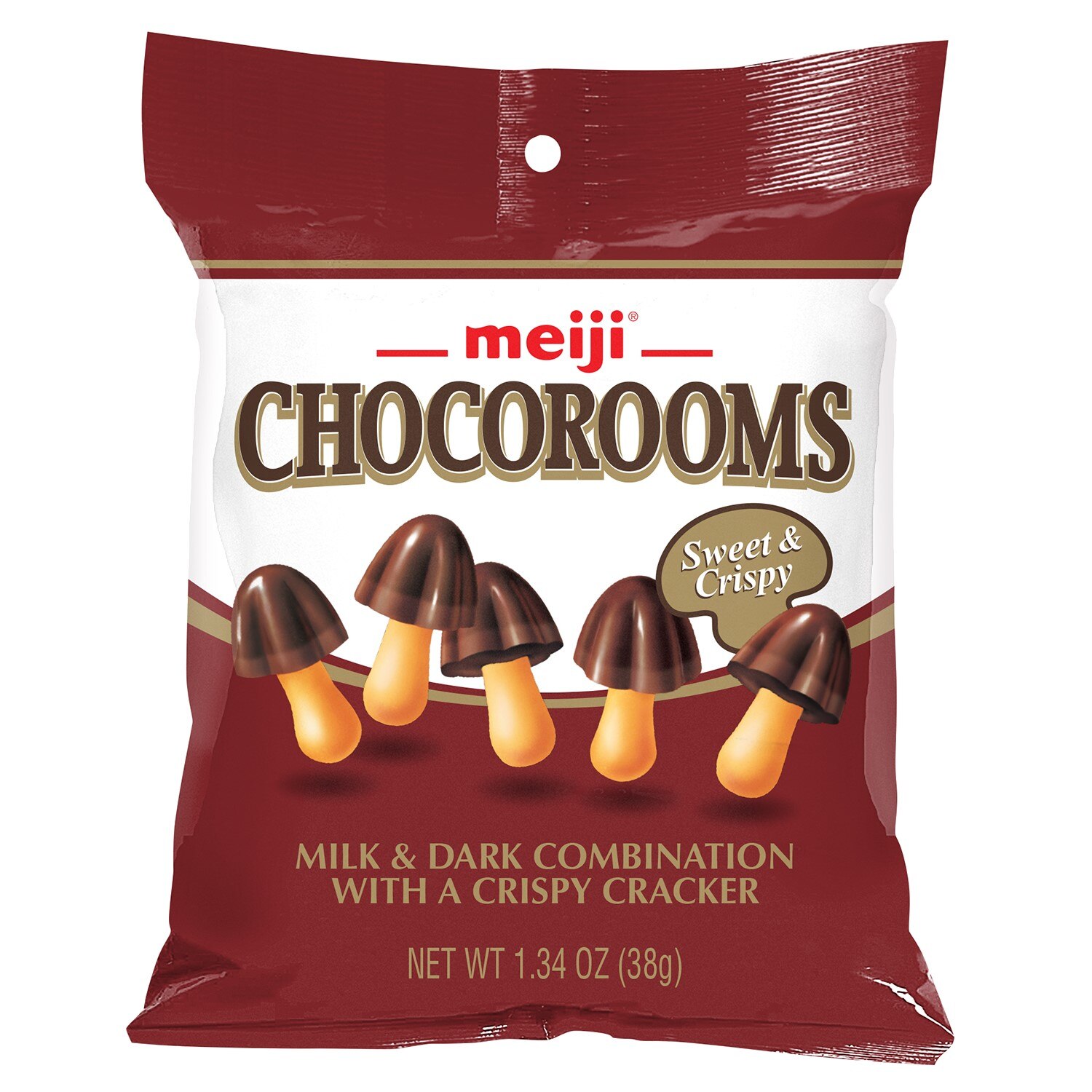 Meiji Chocorooms Choc Dipped 1.34oz Pouch