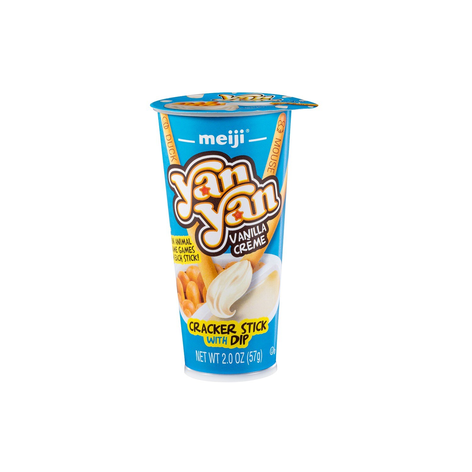 Meiji YanYan Cookie Stick Vanilla Dip 2 oz