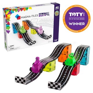 MAGNA-TILES Downhill Duo 40-Piece Magnetic Construction Set