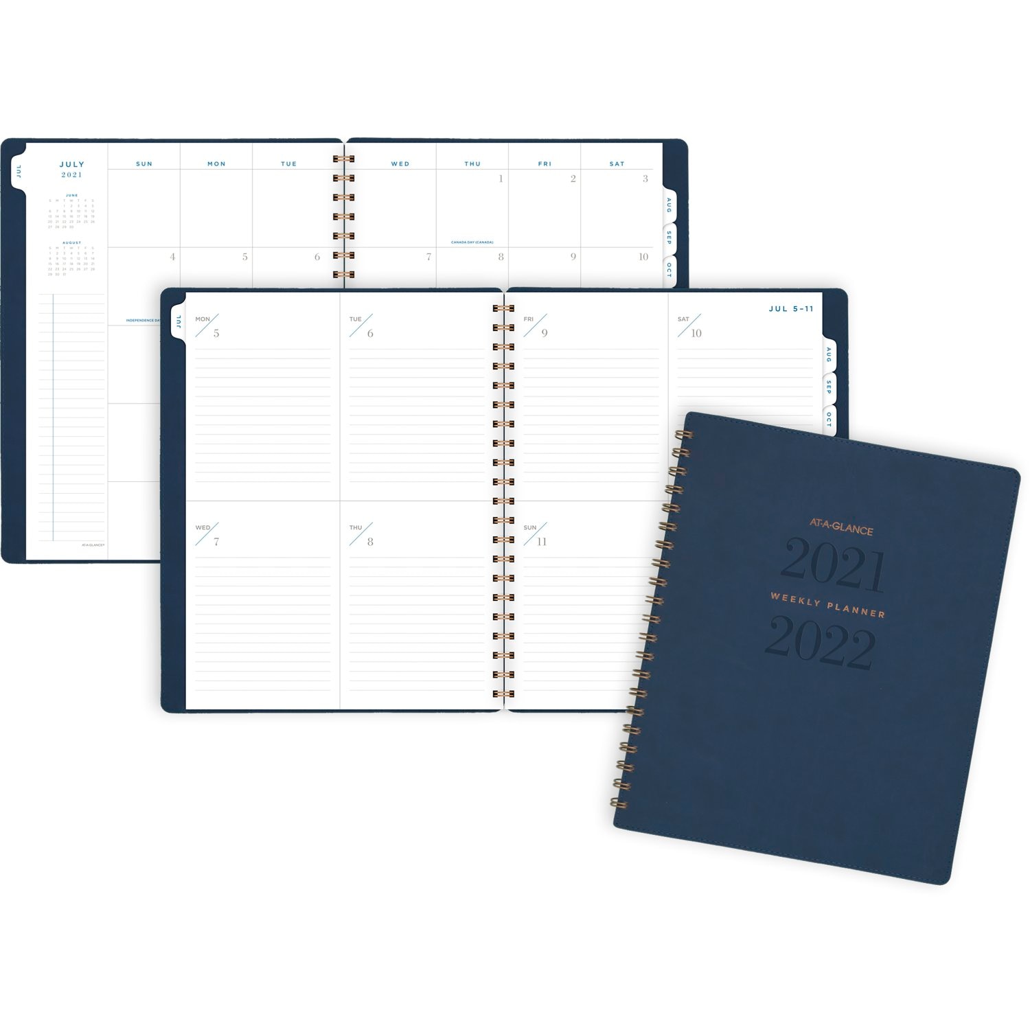 At A Glance Navy Academic Year 21-22 Planner 8x11