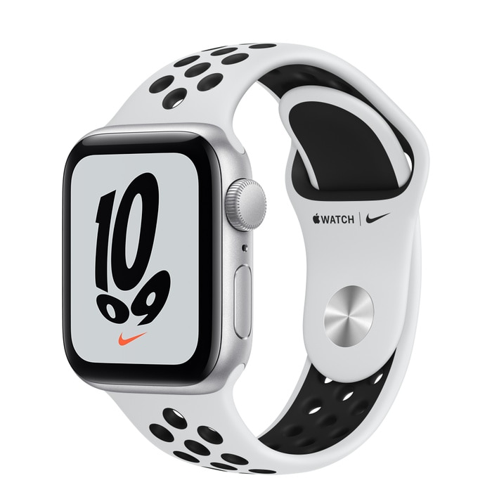 Apple Watch Nike SE GPS 40mm Silver Aluminum Case with Pure