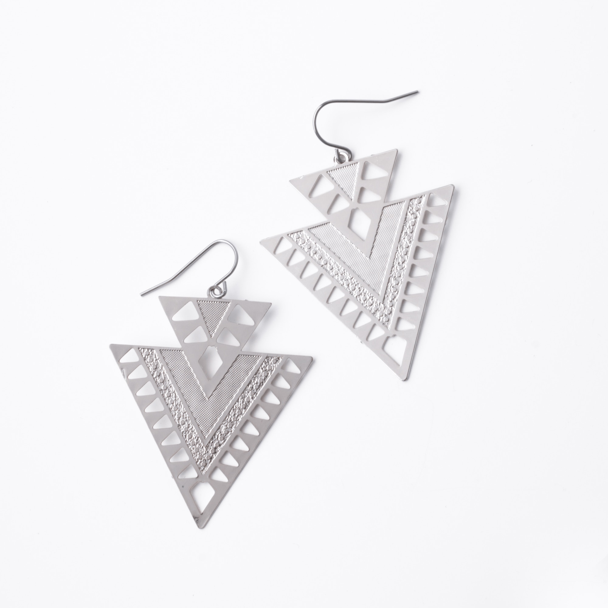 Starfish Project CiCi Silver Geometric Dangle Earrings