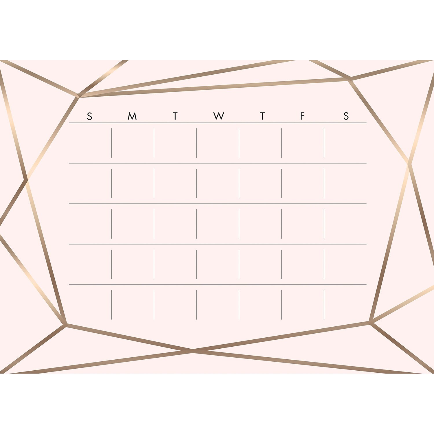 RoomMates Blush Beauty Dry Erase Peel and Stick Calendar