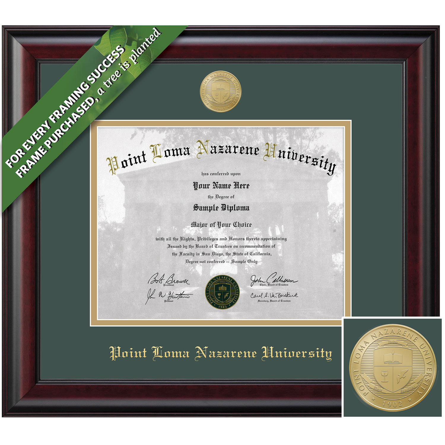 Framing Success 8.5 x 11 Classic Gold Medallion Bachelors Diploma Frame