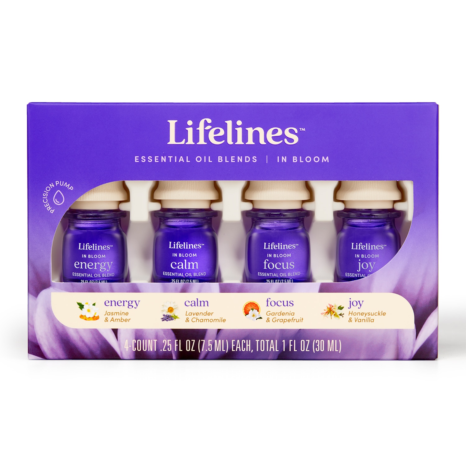 Lifelines Essential Oil Blends 4 Pack - In Bloom