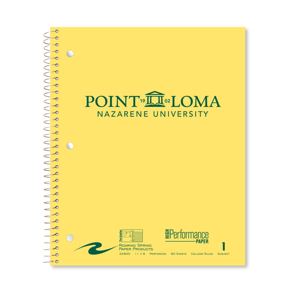Roaring Premium 1 Subject Notebook, 8.5x11 College Ruled 20lb Paper, Pressboard Foil Cover