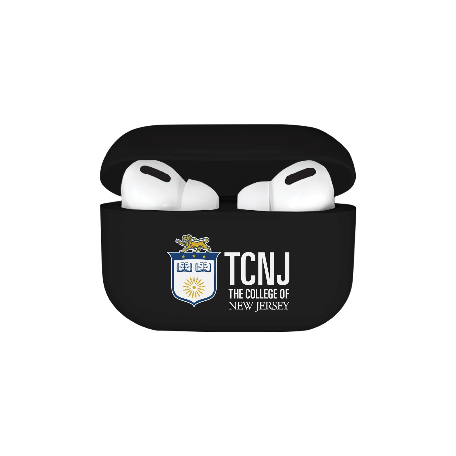 The College of New Jersey - Airpod 3rd Gen Case (TPU), Black, Classic V1