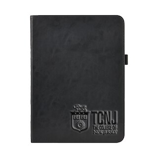 The College of New Jersey Black Leather Folio Tablet Case, Alumni V2 - iPad Air (4th gen)